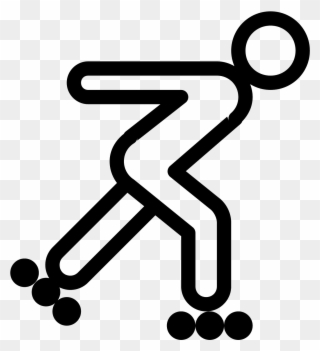 Roller Skating Icon Clipart