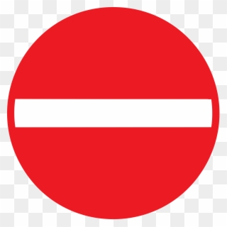 Open - Red Sign With White Line Through Clipart