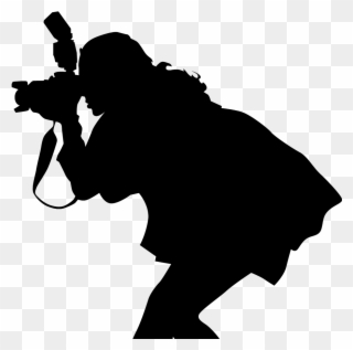 Female Photographer Silhouette Png Clipart
