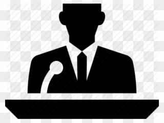 Person Icons Speaker - Gentleman Clipart