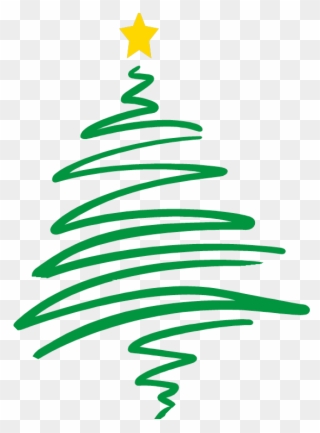 Xmas Tree - Merry Christmas (tree) Greeting Card Clipart