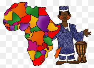 African Countries Map - African Continent Map Clip Art - Png Download