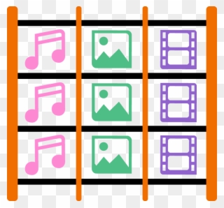 Orange Cloud Automatically Groups Your Stuff Into Picture, Clipart