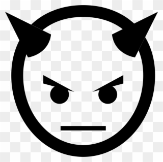 Head With Horns Png - Devil Icon Clipart