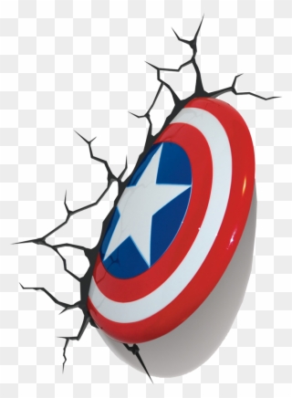 Avengers Led Wall Lights Pictures - Captain America 3d Shield Clipart