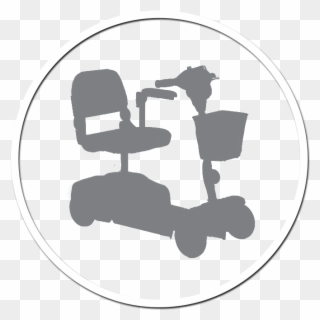 Furniture Clipart Mobility - Drive Phoenix 4 Wheel Travel Scooter - Png Download