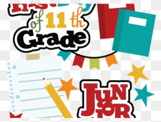 School Clipart Scrapbook - 1st Day Of 10th Grade - Png Download
