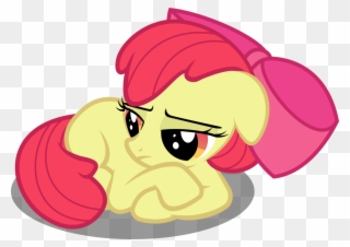 Sorry For Leaving And For Being A Ass - Mlp Apple Bloom Sad Clipart