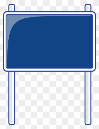 Blank Highway Sign Bing Images Traffic Street Road - Blank Blue Road Signs Clipart