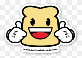 I Like The Simple, Fun Cartoon Style Of This Mascot - Bread Clipart