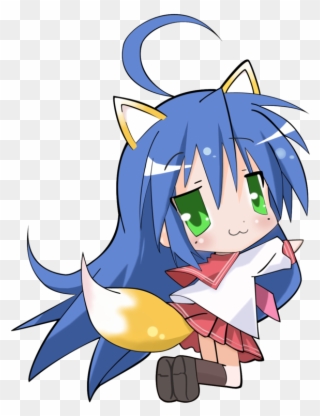 ~~~quatres 10k Celebration Threadand - Chibi Konata Clipart
