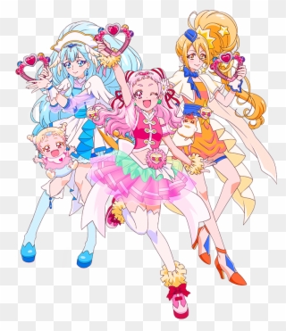 Glitter Force, Wand, Sailor Moon, Happiness, The Cure - Hug っ と プリキュア 壁紙 Clipart