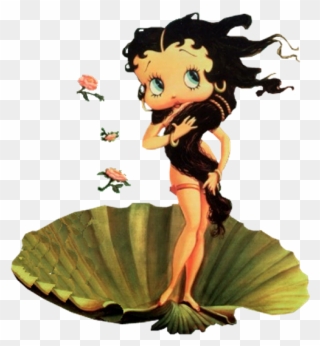 Jcw Bboop Mermaid - : Goddess Betty Boop Birth Of Venus Cameo Porcelain Clipart
