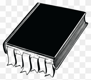 Computer Icons Paper Bookmark Black And White - Clip Art - Png Download