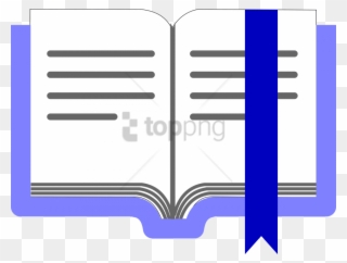Medium Image - Book With Bookmark Clipart - Png Download