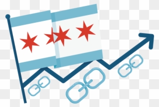 Chicago Flag Graphic - Digital Third Coast Clipart
