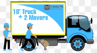 18 Truck 2movers - Samson Movers Clipart