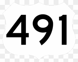 Cargo Truck Clipart Wiki - Highway 491 Sign - Png Download