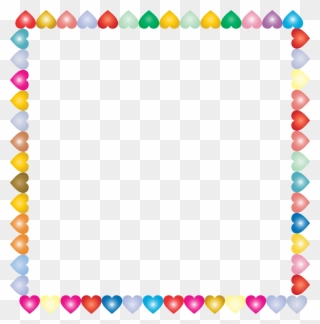 Big Image - Png Hearts Photo Frame Clipart