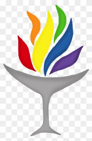 Rainbow Chalice - Flaming Chalice Png Clipart