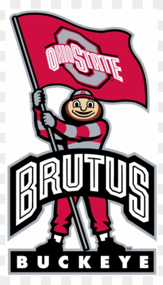 Ohio State Buckeyes Iron Ons - Brutus Buckeye Clipart