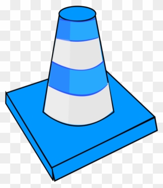 Cone Clipart Caution - Cartoon Traffic Cone - Png Download