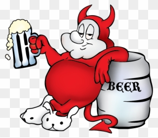 He's Sexy And He Knows It - Beer Devil Clipart
