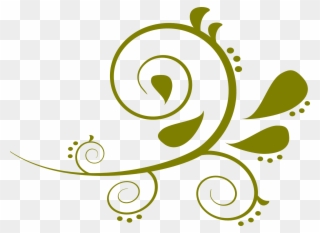 Grow Your Love Of Art - Green Swirls Clipart - Png Download