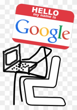 Hello, I'm Googlebot - Stick Figure Sitting Down Clipart