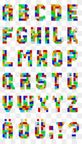 Blocks,plastic, - Rainbow Color Block Alphabet Mugs Clipart