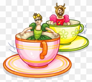 Teacup Ride - Tea Cup Ride Clipart - Png Download