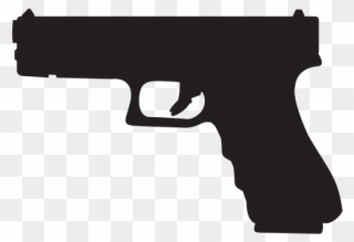 File Glock 19 Silhouette Svg Wikimedia Commons Clip - 9mm Glock - Png Download