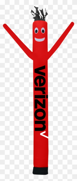 10ft Red Air Dancer Verizon Wireless - Tube Man Clipart