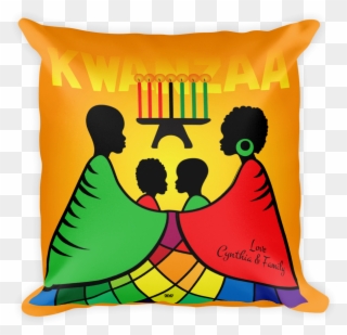 Happy Kwanzaa Kwanzaa Pillow - Happy Kwanzaa Card Clipart