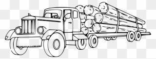Logging Truck Kenworth Clip Art Transprent Png - Log Truck Clip Art Transparent Png