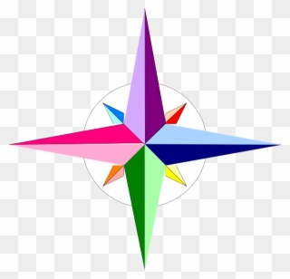Colored Compass Clipart
