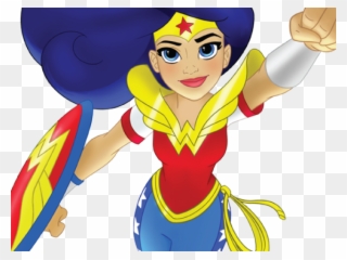 Super Girl Clipart Marvel Super Hero - Wonder Woman Cartoon Network - Png Download