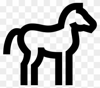 This Icon Represents A Horse - Horse Icon Clipart
