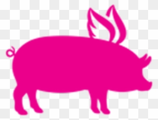 Flying Pig Bbq Delivery Louisiana Ave Shreveport - Pig Silhouette Art Png Clipart