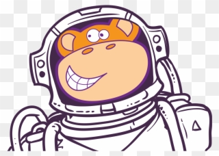 Monkey Astronaught - Human Clipart
