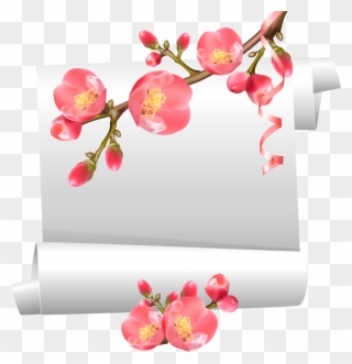 Christine Staniforth ♛༻ Flower Frame, Papo, Beautiful - Flowering Quince Clipart