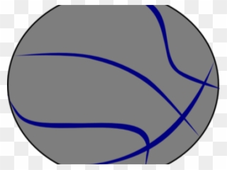 Grey Clipart Basketball - Black And White Basketball Clip Art - Png Download