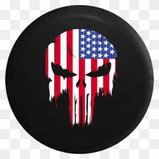 Tattered American Flag Punisher Skull Rv Camper Spare - Mundaze American Flag Phone Case Cover For Huawei Union Clipart