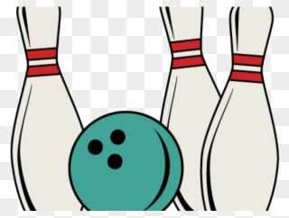 Monster Clipart Bowling - Bowling Pin And Ball - Png Download