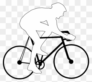 Free Pictures Racing Bicycle - Draw A Person On A Bike Clipart