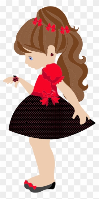 Click On Little Lady - School Clipart