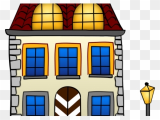 Domain Clipart Solar Home - Homes And Buildings Coloring Book - Png Download
