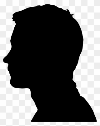 Clipart - Male Profile Silhouette - Png Download