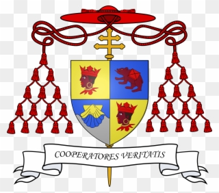 Coa Cardinal Ratzinger - Maurice Couve De Murville Bishop Coat Of Arms Clipart