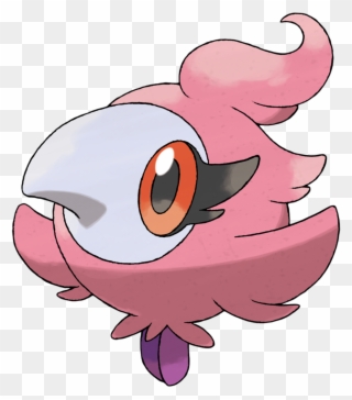 Spritzee - Pink Bird Pokemon Name Clipart